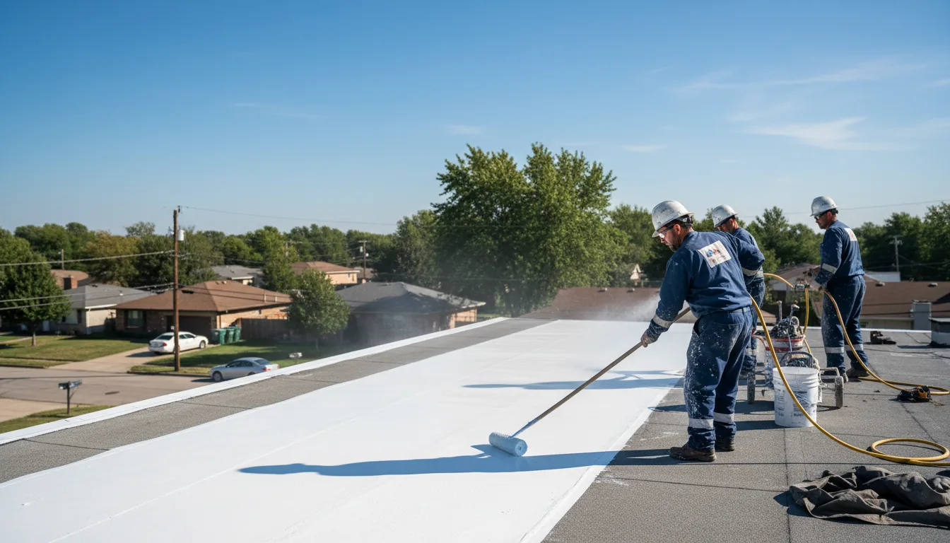 Commercial roof coating in Otway, OH near me
